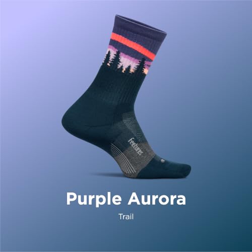 Image of Feetures Trail Max Cushion Mini Crew Sock - Hiking Socks for Men & Women