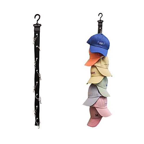 2 Pack Baseball Cap Storage Organizer, Eight Clips Hold Up To 16 Caps Hat Holders For Beanie| Hanging Hat Rack | Over Door Hanger #TOP6