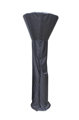Shasta Pool Supply SI Tall Patio Heater Cover In Black with Zipper, Waterproof