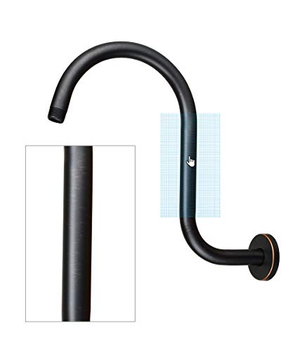 Goose Neck Shower Arm Made Of Stainless Steel, Oil Rubbed Bronze Showerhead Extension, By Purelux #TOP2