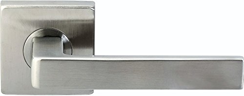 INOX SE345L471-32D SE Square Door Lever, Satin Stainless Steel