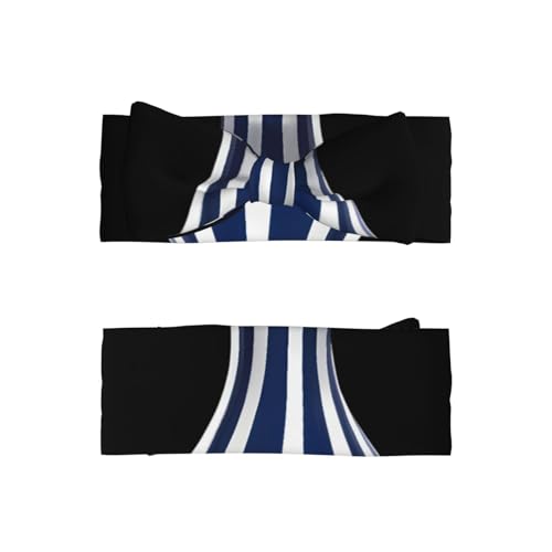 Blue striped vase Picture Baby Bow Headband Super Stretchy Soft Bows Hair Accessories for Newborn Infants Toddlers Kids Girls2