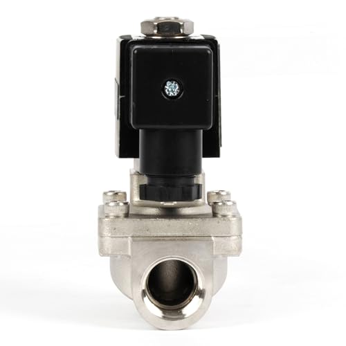 Electrovanne en acier inoxydable 1/2" 24V DC U.S. Solid normalement fermée - 5