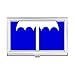 Rain Blue Square Warning Mark Business Card Holder Case Pocket Box Wallet