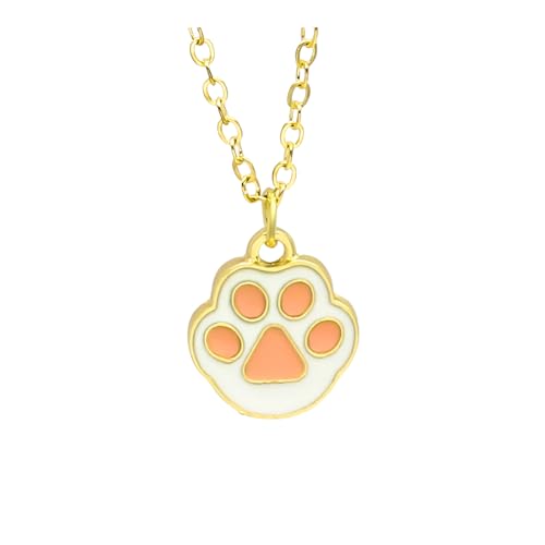 Collier de patte pour femmes en argent sterling 925 avec pendentif animaux
