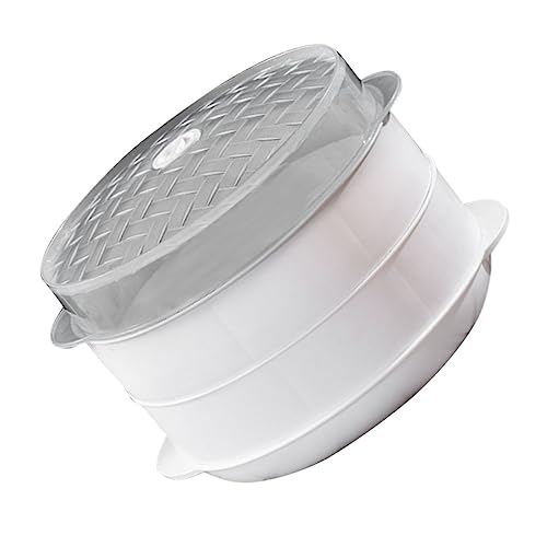 RURUR Cesta for vaporera de Alimentos, Rejilla for Vapor, 1 Juego de vaporera for microondas, Cesta for vaporera de Verduras, vaporera for albóndigas, vaporera de Alimentos de Doble Capa