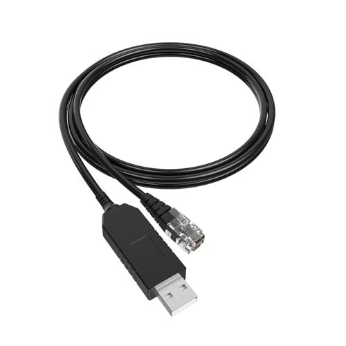 Hodeoo 3.3Ft Radar Detector Cable - USB to RJ11 Plug Cable for Escort Radenso XP Uniden Beltronics Cobra Whistler - Premium Replacement Power Cord for Radar Detectors - Durable USB to RJ11 Connection