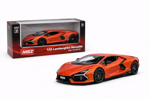 Image of Wizplex MSZ Official Licensed Lamborghini Revuelto Diecast Model Car 1:32 Scale | Light & Sound | Pull Back Action | Metal Supercar Toy | Collectible Display & Gift