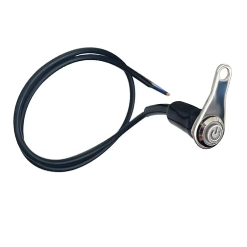 Bouton poussoir de klaxon de moto étanche 12V avec interrupteur guidon