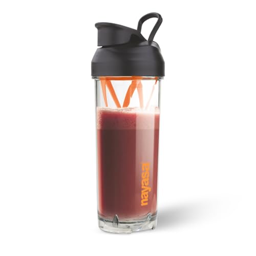 Image of Nayasa Sprint Gym Plastic Shaker Bottle 850 ML | Unbreakable Protein Shaker Bottle with Mixer | Pre Workout And BCAAs Gym Bottle, Leakproof Gym Sipper Bottle for Men & Women | Orange