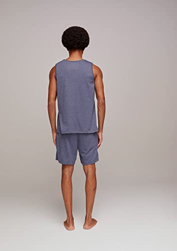 Pijama Curto Masculino Básico - Azul Médio - XXG