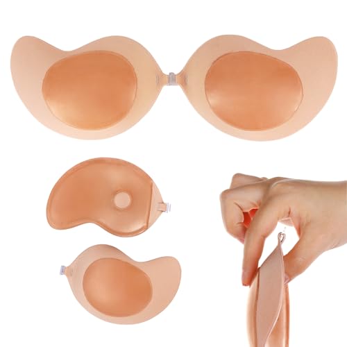 Nimiah Double-Sided Strapless Sticky Bra, Beige