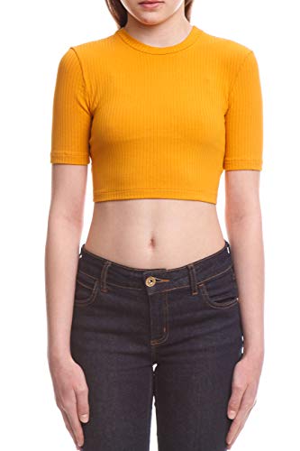 Colcci Fun Blusa Canelada, 16, Amarelo