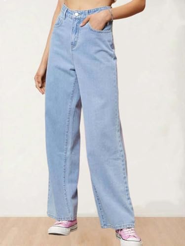 Image of KOTTY Women's Straight Fit High-Rise Stretchable Jeans