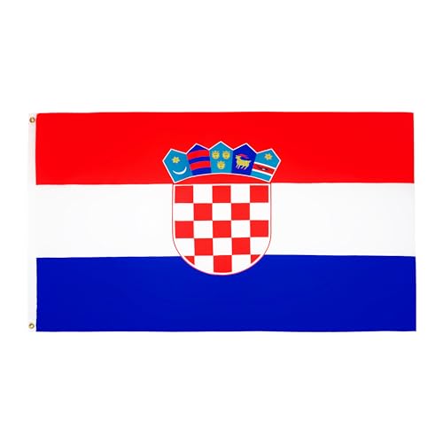 AZ FLAG, Croatia Flag, 2x3 Ft, 100D Polyester Croatian Banner with Two Metal Grommets, Fade Resistant, Vivid Colors
