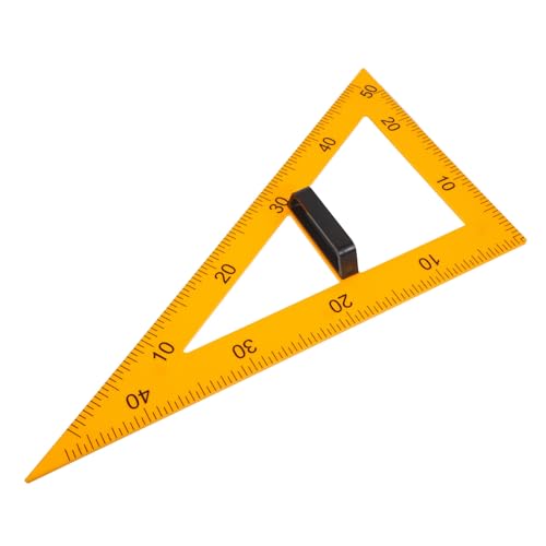 ibasenice 磁性三角板 幾何定規 教師用描画ツール 取り外し可能ハンドル付き 磁気設計で教室デモに 小学校算授業用