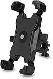 Electric Bike Phone Holder Navigation Mount Food Delivery E-Bike Stand Motorcycle Bike Navigation Handlebar Mount Quick Release Tool-Free Installation Anti-Shake Fast Access 360 Rotation (Black)