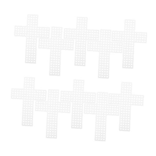 Hemobllo 20 Fogli di Tela di Plastica A Forma di Croce, Fogli di Plastica A Maglie, per Bambini E Principianti, per Ricamo, Punto Croce, Filati E Strumenti per L'artigianato