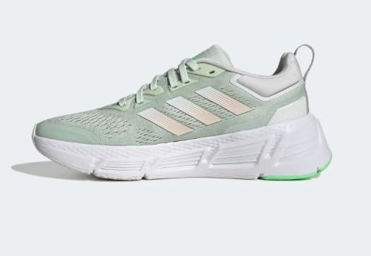 adidas Questar Linen Green/Dash Grey/Bliss Orange 10.5 B (M)