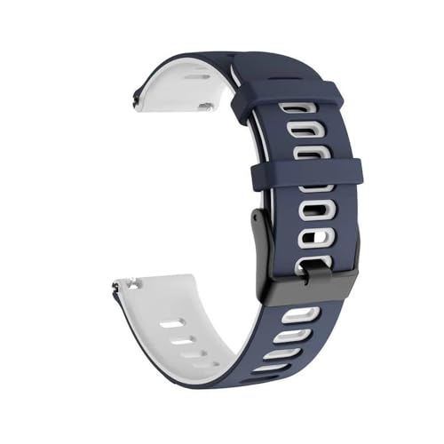 [SRMVRNKNNK] Fit For Xiaomi S1 Active�u���X���b�gCorrea���X�g�o���h�x���g�ɓK������J���[�X�g���b�v�V���R���E�H�b�`�o���h(Dark blue white,Watch Color 2)