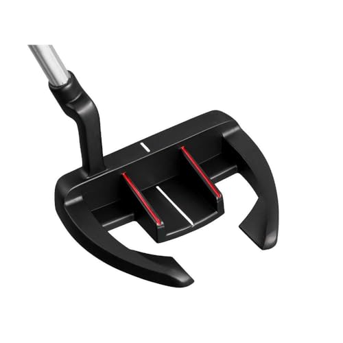 Ox Horn Style Mallet Putter, 3 Degree Loft Right Hand Golf Club z linią celującą, gumowy uchwyt ze stopu dla dorosłych Mężczyźni Kobiety Wysoka przebaczenie Praktyka