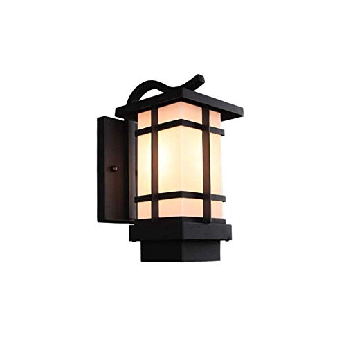 Sconce mural Classic en métal noir lanterne de prestige pour villa