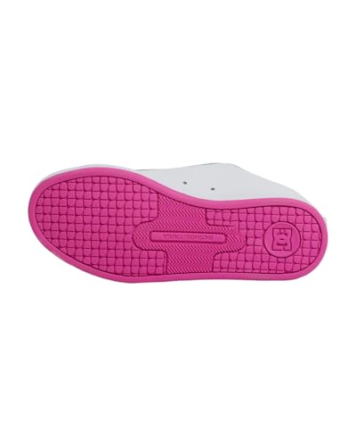 DC Shoes DC Shoes Women's Court Graffik Trainers, White Crazy Pink Blue, 5 Women