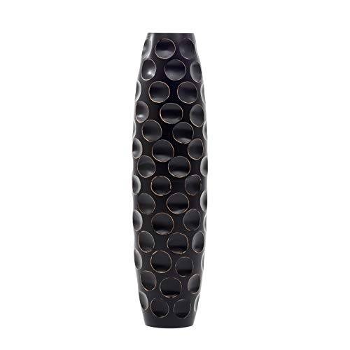 Image of Leewadee Large Floor Vase 26 inches Mango Wood for Pampas Grass, Dried Flowers