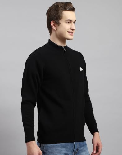 Image of Monte Carlo Men Regular Fit Full Sleeve Solid T Neck Winter Pullover (Pack of 1)