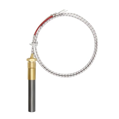 Poagavgs 24\" Thermopile Generates Q313A 750 Millivolt Thermopile Assemblies Replacement for Gas Fryer Fireplace Gas Water Heater