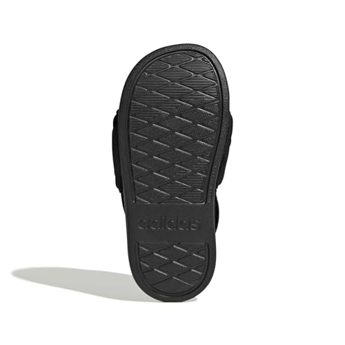 adidas Unisex-Kids Adilette Estrap 2.0 C, Black/White/Black, 1 by adidas - Used condition - Image 2