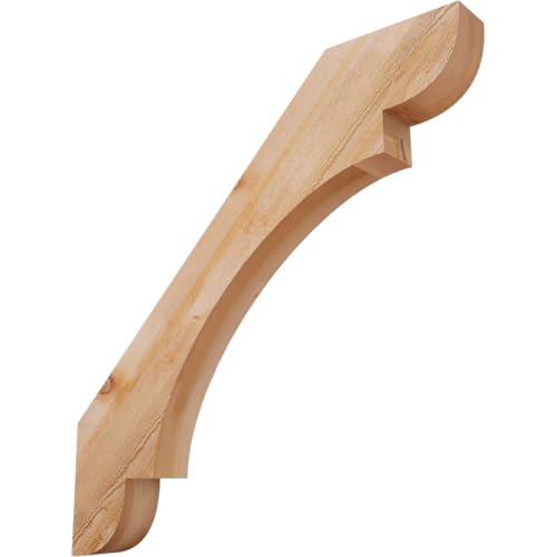 Ekena Millwork BRC04X38X38OLY00RWR 4"W x 38"D x 38"H Olympic Rough Sawn Knee Brace, Western Red Cedar