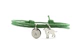 Armband Hund Edelstahl Gravur Segeltau verstellbar vegan