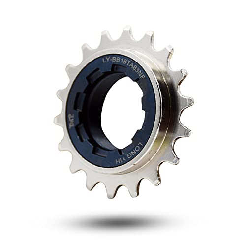 DRIFT MANIAC Roue Libre de vélo à Vitesse Unique 18t Compatible 1/2'x3/32 Type Roue Libre, pignon à Dents en Nickel
