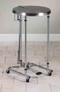 1472810 Hamper Laundry Clinton 4Whl Cr Ss 36.5X19.5 Ea Clinton Industries, Inc. -H-41