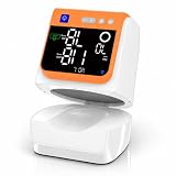 Automatic Electronic Blood Pressure Monitor, 22-40 CM Blood Pressure Cuff, 3 Users*199 Memories, Arm Blood Pressure Monitors for Home Use, Backlit Large LED Screen, BP Monitor (White Orange)