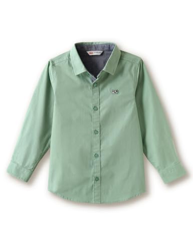 Image of Amazon Brand - Symbol Boys 100% Cotton Casual Shirt | Full Sleeves | Regular Fit | Age 2-14 Years
