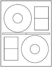 40 CD / DVD Labels, Label Outfitters 456456 Label Refills (Same Size as Stomper Pro)