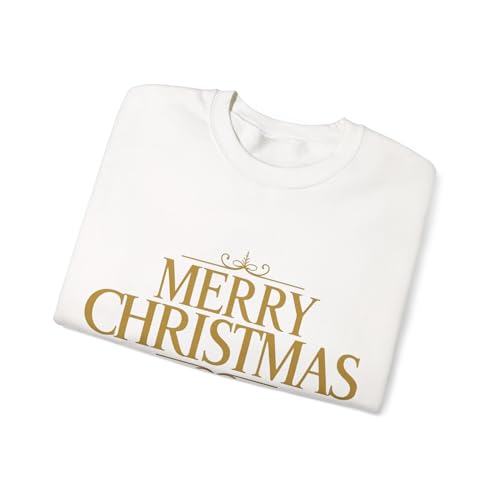 Pull de Noël doré 005 en maille haut de gamme aux reflets précieux