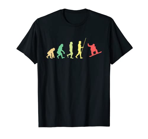 Snowboard Evolution Snowboarder Winter Snowboarding Gift T-Shirt