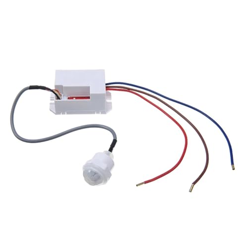 Tassteen Practical Useful Wall PIR Sensor Detector Light Switch 50/60Hz 6m Motion Occupancy Rest Dips 220-240V/AC 360°