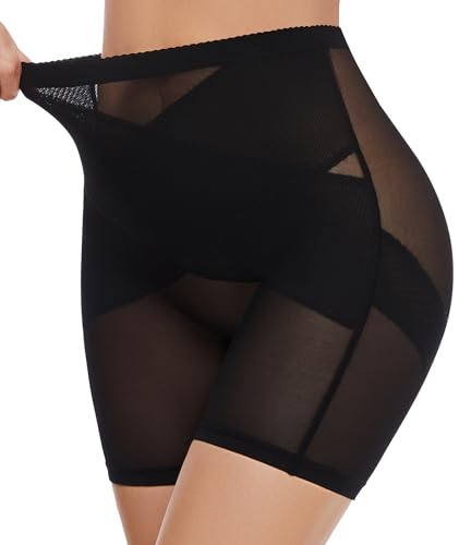 SIMIYA High Waisted Stay Put Body Shaper Stomach Compression Shapewear Thong Girdle