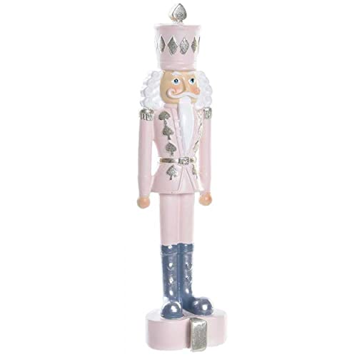 HOGAR Y MAS Figura Cascanueces NAVIDEÑA Decorativa 4,5X4X17CM - Rosa Cover