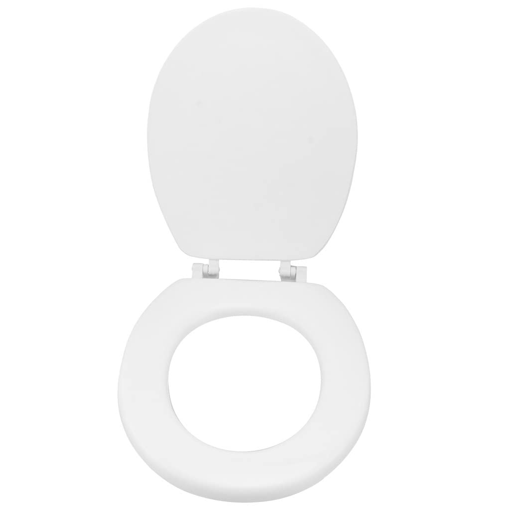 Mobygkfy Wit Universal Toilet Seat Lid Thicken Cover Gasket Foaming Soft Thickened