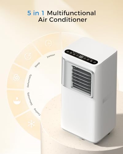 portable air conditioners 16000 btu ac unit 5 in 1 wifi smart air conditioner with app fan amp dehumidifier remote 24h window kits included cooling for large room indoor