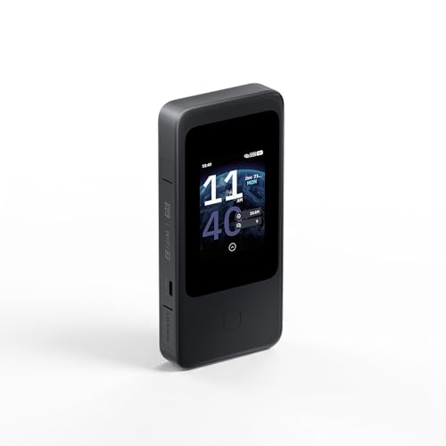 Image of GL.iNet MUDI 7 (GL-E5800) Wi-Fi 7 5G Travel Router with eSIM & Dual SIM, 2.8 inch Touchscreen, Tri-Band up to 5.76 Gbps, 2.5G Ethernet, 700Mbps VPN, 13.5h Battery - Mobile Hotspot for Travel, Livestream