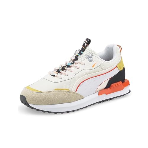 PUMA Kids Girls City Rider Hc Lace Up Sneakers Shoes Casual - Beige - Size 4.5 M2