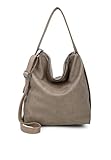 Breite: 38 cm Fritzi aus Preussen Damen Anni Schultertasche, Braun (Mud), 12x36x37 cm