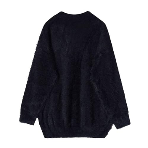 JEKE-DG Men's V Neck Knitted Cardigan Sweater Fashion Open Front Solid Sweater Long Sleeve Button Down Sweaters4