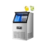 WJW 製氷機 業務用 静音製氷機 60kg/40KG/24時間大容量ステンレス卓上型 15kg蓄氷庫独立式パイプレス設計 自動機 宴会マルチ機能システム 家庭用機 厨房|小店舗|バー|カフェ❘飲食店❘コンビニ 220V 60KG